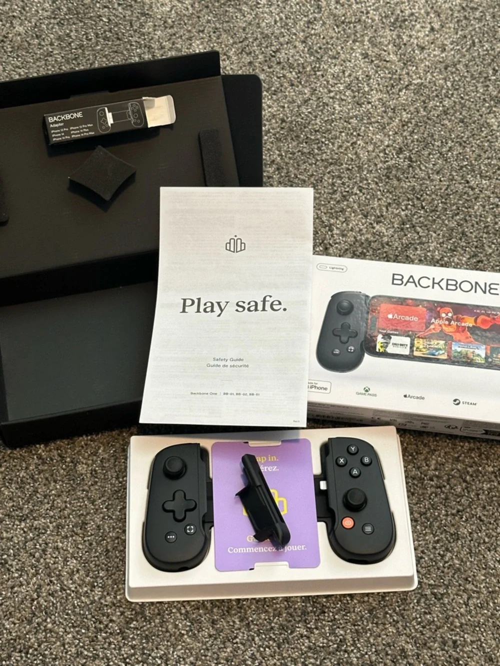 Backbone One Lightning Mobile Gaming Controller for iPhone Black NIB